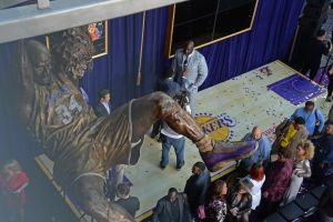 Los Angeles Lakers Unveil Shaquille O'Neal Statue