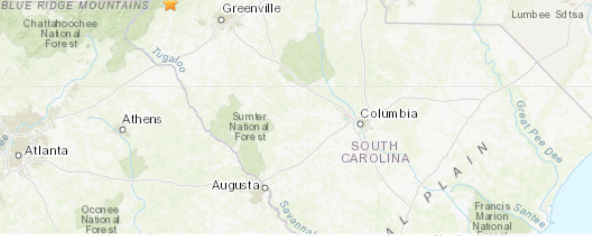 Earthquake shakes SC region Sunday morning
